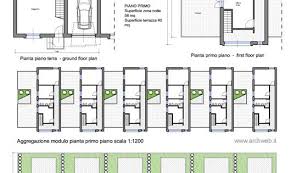 Case A Schiera Con Patio Casa A Schiera Architettura Casa Planimetrie Di Case