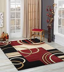 These area rugs can help with this by keeping the floor from getting scratched or warped.besides, they provide additional comfort and insulation while making rooms feel more welcoming and warmer. Amazon Com Glory Rugs Area Rug Modern 8x10 Dark Red Soft Hand Carved Contemporary Floor Carpet With Premium Fluffy Texture For Indoor Living Dining Room And Bedroom Area Home Kitchen