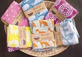 Organic Burp Cloths By Milkbarn Zebi Baby