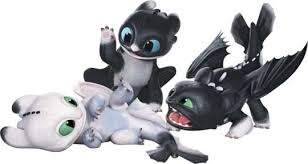 Image Result For Toothless And Light Fury Babies How Train Your Dragon How To Train Your Dragon How To Train Dragon