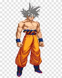 Future gohan teams up with super saiyan blue goku vs janemba to. Goku Pixel Art Dragon Ball Z Extreme ButÅden Sprite Costume Transparent Png