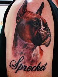 Black And White Boxer Dog Tattoo Ideas Boxer Dog Tattoo By Mike Parsons Tattoopics Org Boxer Dogs Boxer Dog Tattoo Dog Tattoo