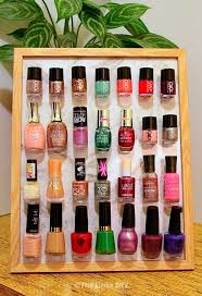 This is my original design inspired by a rack that i saw so if you have. Diy Nail Polish Organizer Using A Photo Frame The Links Site