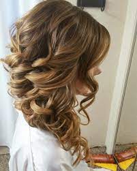 Faux Braided Wedding Hairstyles Braid Side Swept Curled Hairstyles For Brides Hair By Side Curls Hairstyles Braided Hairstyles For Wedding Wedding Hair Side