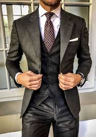Black 3 Piece Suit Design Stylish Ideas For Me Repin By At Social Media Marketing Pinterest Marketing Specialists Atsocialmedi Suit Fashion Designer Suits For Men Mens Fashion Suits