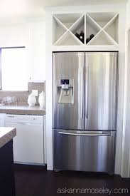 Image Result For Bar Wine Cabinet Over Fridge White Kitchen Makeover Kitchen Diy Makeover Above Kitchen Cabinets