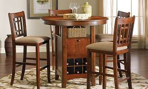 Mission Oak Bar Pub Height Dining Set Counter Height Dining Table Pub Table Dining Room Furniture Sets