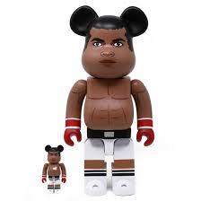Medicom Muhammad Ali 100 400 Bearbrick Figure Set Brown