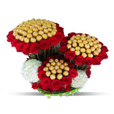 Maybe you would like to learn more about one of these? New Delhi Luxury Triple Delight Flower Delivery Red Roses Hydrangea And Chocolates Flower Delivery New Delhi Online Florist New Delhi