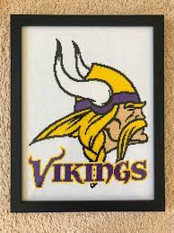 Access needlework patterns to download and you can check your pattern wherever you go. Fo Minnesota Vikings Crossstitch