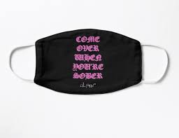 Lil Peep Come Over When You Re Sober Merch Come Over When You Re Sober Lil Peep Pink Lil Peep Merch Mask By Shoxio In 2020 Lil Peep Merch Mask Peeps