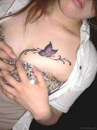 Butterfly tattoos represent hope and transformation, while hearts tend to symbolize love and passion. Butterfly Chest Tattoo Female Novocom Top