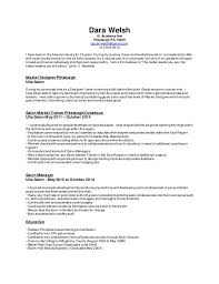 latter: resume beauty industry