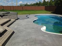 Densifiers and surface hardeners for pool decks floors. Multi Pattern Stamped Concrete Pool Deck Transitional Swimming Pool Ottawa By King Concrete Ottawa Inc