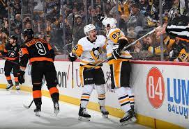 December 1 2018 Vs Philadelphia Sidney Crosby Scored To Give Him Points In Five Straight Games Against The Pittsburgh Penguins Sidney Crosby Varsity Jacket