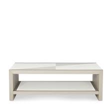 Fancy face top with linear white finish on top and end panels. Bernhardt Axiom Cocktail Table Bloomingdale S