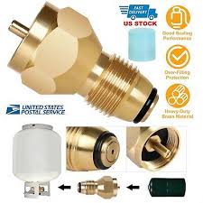 Small tanks, small volume, gas cools in. Brass Propane Refill Adapter Lp Gas 1lb Small Cylinder Tank Coleman Heater Shell Ebay
