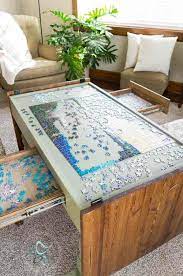 Screws in the two angled predrilled holes. 13 Fun Diy Puzzle Table Plans You Can Build Easily The Self Sufficient Living