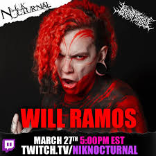 Stoked to announce that I'll be hanging with Will Ramos of Lorna Shore live 