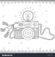 Maybe you would like to learn more about one of these? Doodle Vintage Photo Camera With A Note Smile Royalty Free Stock Vector 478020874 Avopix Com
