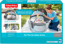 Fisher Price On The Go Baby Dome Gray White Yellow Blue Orange Black Drf13 Best Buy