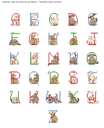 Alfabeto Degli Animalini Cross Stitch Alphabet Cross Stitch Cross Stitch Patterns