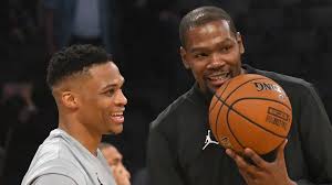 Russell westbrook russ russellwestbrook kevin durant kevindurant kd warriors thunder nba meme memes allstar nbamemes. Russell Westbrook Laughs At Kevin Durant Joke During Comedy Show Sporting News