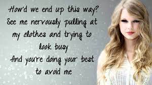 Taylor Swift The Story Of Us Lyrics Youtube