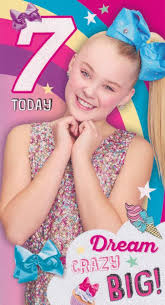 When jojo siwa passes through your town—and she might on her jojo siwa d.r.e.a.m. Jojo Siwa Age 7 Birthday Card 7th Cardspark