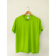 Camisa VERDE 100% poliéster para SUBLIMAÇÃO