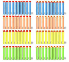 Liberty Imports 200 Foam Darts Refill Bullet Pack For Nerf N