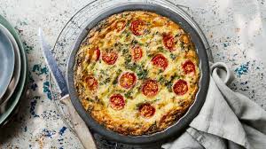 Low carb crustless quiche with bacon, broccoli and cheddar Healthy British Classics Bbc Food