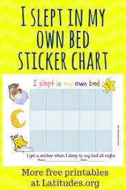 Need Your Child To Stay In Own Bed At Night Sticker Chart