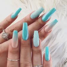 This sophisticated but very soothing nail art design is made up of blue, white and silver glitter triangular tips. Coloring Learning