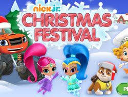 Puppy friends at the grand opening of the puppy playground! Nick Jr Christmas Festival Nickelodeon Games