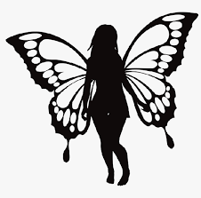 A Girl With Butterfly Wings Creative Butterfly Drawing Ideas Butterfly Drawing Easy Drawings Butterfly Sketch