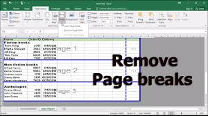 Click view > normal, and then the page number watermark is hidden. How To Remove Page Breaks In Microsoft Excel Document Youtube