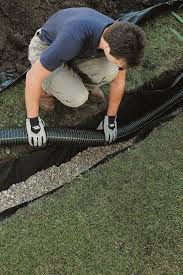 French Drain How To Build It The Right Way Kg Landscape Management Yard Drainage French Drain Backyard Drainage