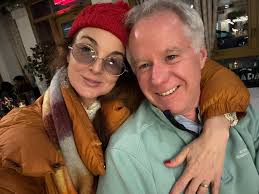 Loving my new Diane Keaton-inspired glasses & a fun night out with family  in our old area... #westvillage #patrickmcenroe to see my brother be  amazing — downtown where we met & raised