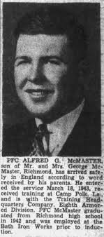 Alfred George McMaster (1924-1967)