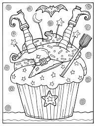 There are more than 20 cupcake coloring pages in the gallery below. 5 Pages Halloween Cupcakes To Color Instant Download Digital Etsy