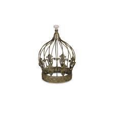 Gold metal crown topper 8 x 8 for centerpiece or cake top! Lark Manor Bronze Metal Decorative Crown Reviews Wayfair