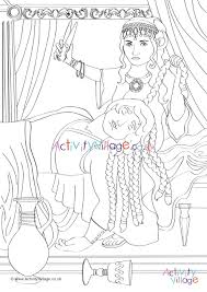 All things wise and wonderful, the lord god made them all. Delilah Cutting Samson S Hair Colouring Page