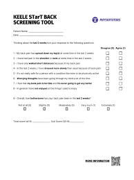 Image result for Start Back Screening Tool