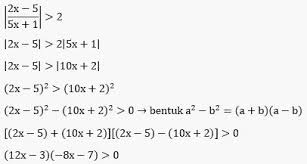 Check spelling or type a new query. Contoh Soal Pembagian Pertidaksamaan Nilai Mutlak Linear Satu Variabel Halaman All Kompas Com