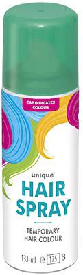 Hair color sprays are, as you may have guessed, spray on hair colors that aren't permanent. Amazon Com Unique Costume 1 75 X 1 75 X 6 13 Green Kitchen Dining