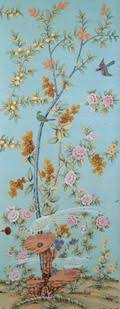 Hand Painted Wallpaper Chinoiserie Wallpaper Silk Wallpaper Chinese Hand Painted Wallpaper Silk Wallpaper Painting Wallpaper