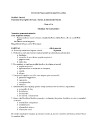 0 ratings0% found this document useful (0 votes). Test De Evaluare Sumativa Clasa X Turism