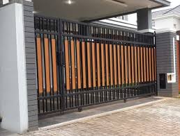 Rincian biaya material pembuatan pagar rumah minimalis bata ringan hebel. Model Pagar Motif Kayu Geser