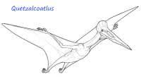 Quetzalcoatlus pterosaur coloring page from pterodactyl category. Free Dinosaur Coloring Pages For Kids